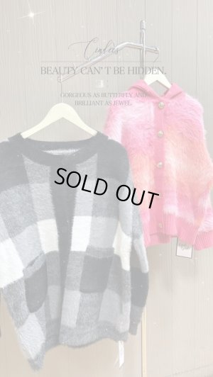 画像1: boxcheckcardigan