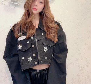 画像1: bijouflourblackdenimJK