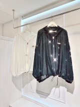 シースルーministudsフーディ