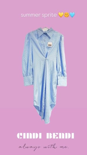 画像2: bluestripeシャツワンピ