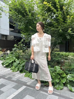 画像1: クロシェレースワンピース