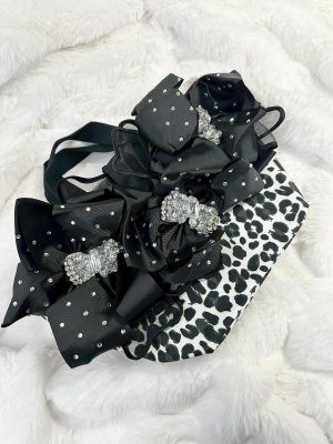 画像1: レオパードトート　ribbon