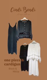 カーデガンワンピースセット