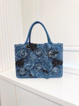 cindiesＳＱＵＡＲＥtote (M）　denimrose