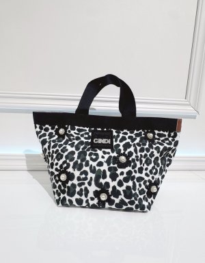 画像1: レオパードトート　flour