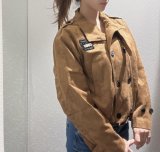 スエード調ミリタリーJK