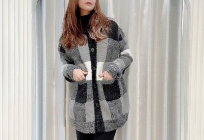 画像2: boxcheckcardigan