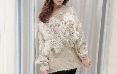 画像1: tullebeigeスパンknit