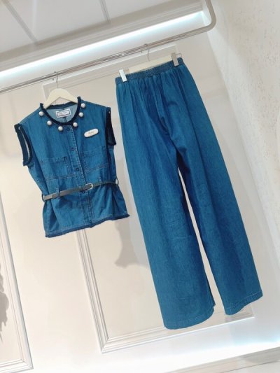 画像1: denimセットアップ