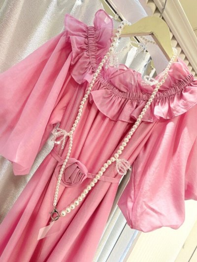 画像1: ribbon＆pearlスマホショルダー　