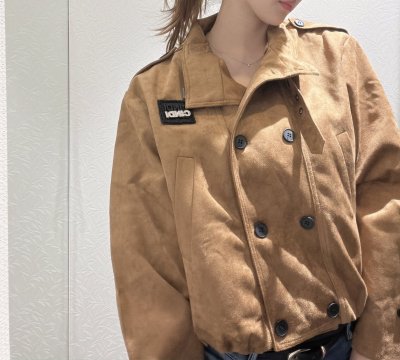 画像2: スエード調ミリタリーJK