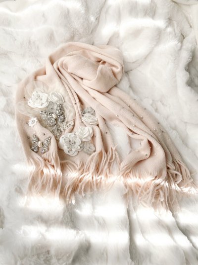 画像1: butterflybijoubabypinkマフラー